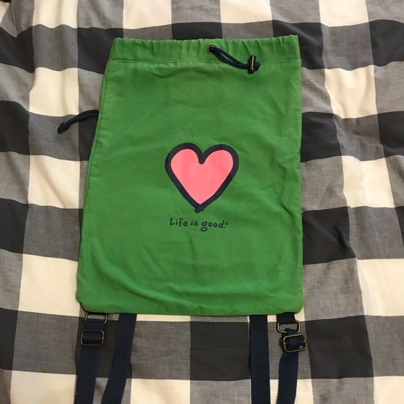 Life Is Good Bags Life Is Good Heart Cinch Bag Poshmark